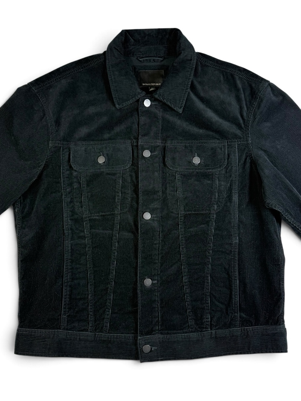 Banana Republic Heritage Midnight Navy Corduroy Trucker Jacket Men’s L